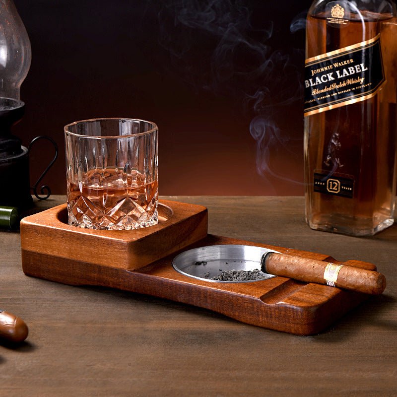 Wood Whiskey Glass