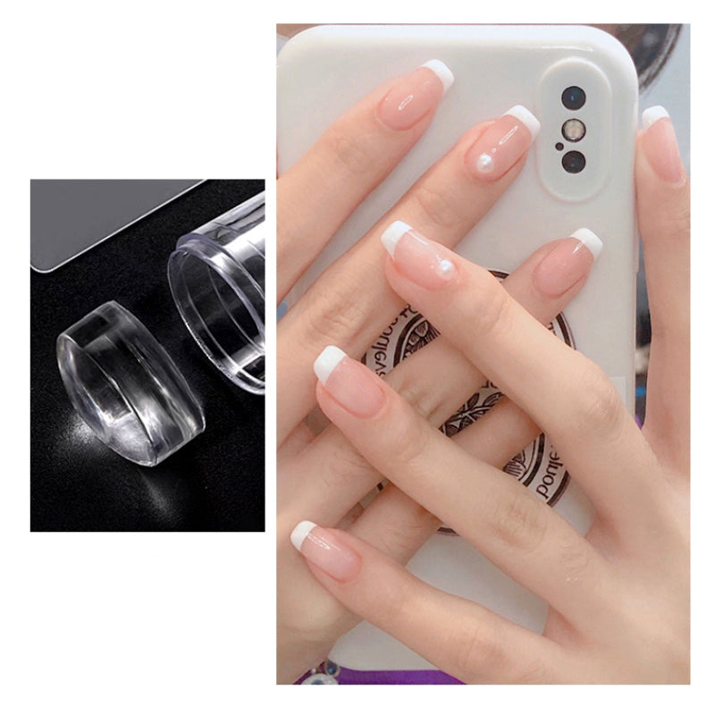4-Piece Silicone Nail Stamper Set for Effortless Nail Art