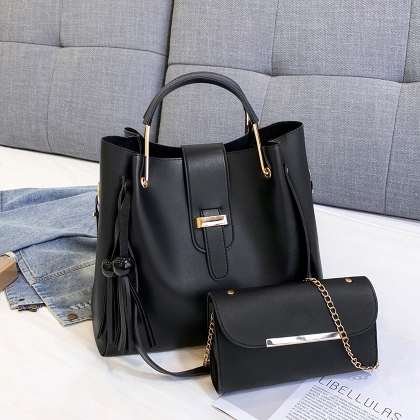 Luxury 3Pcs Leather HandBag - IMPORTED QUALITY
