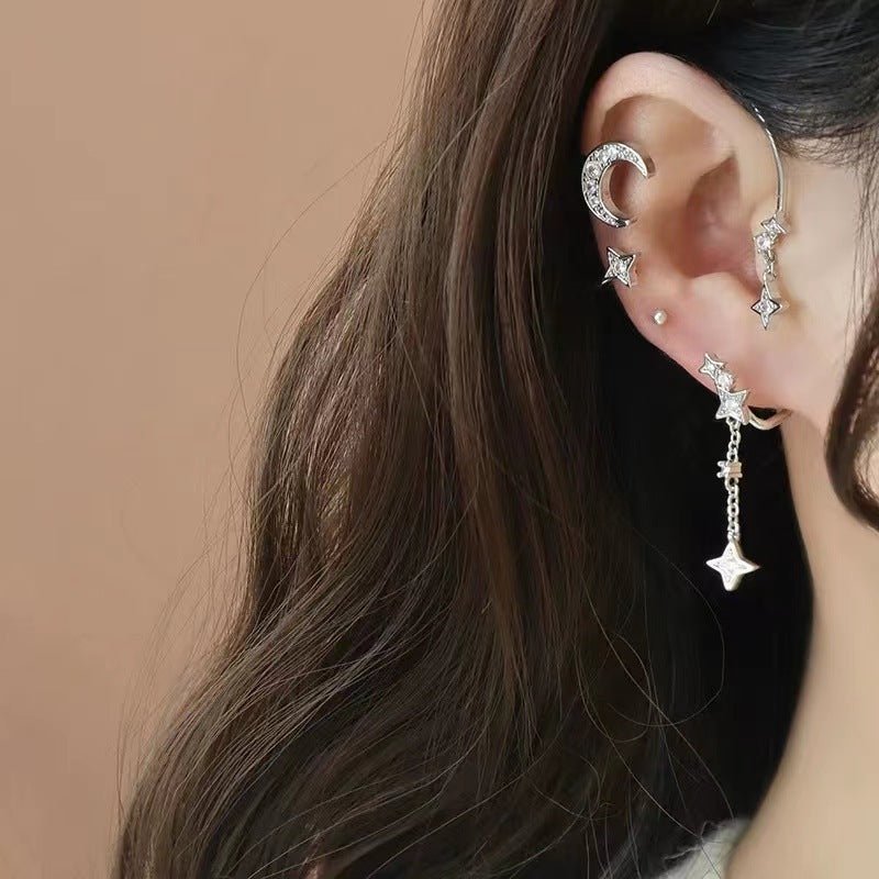 Korean Girl No Pierced Cold Wind Ear Rings